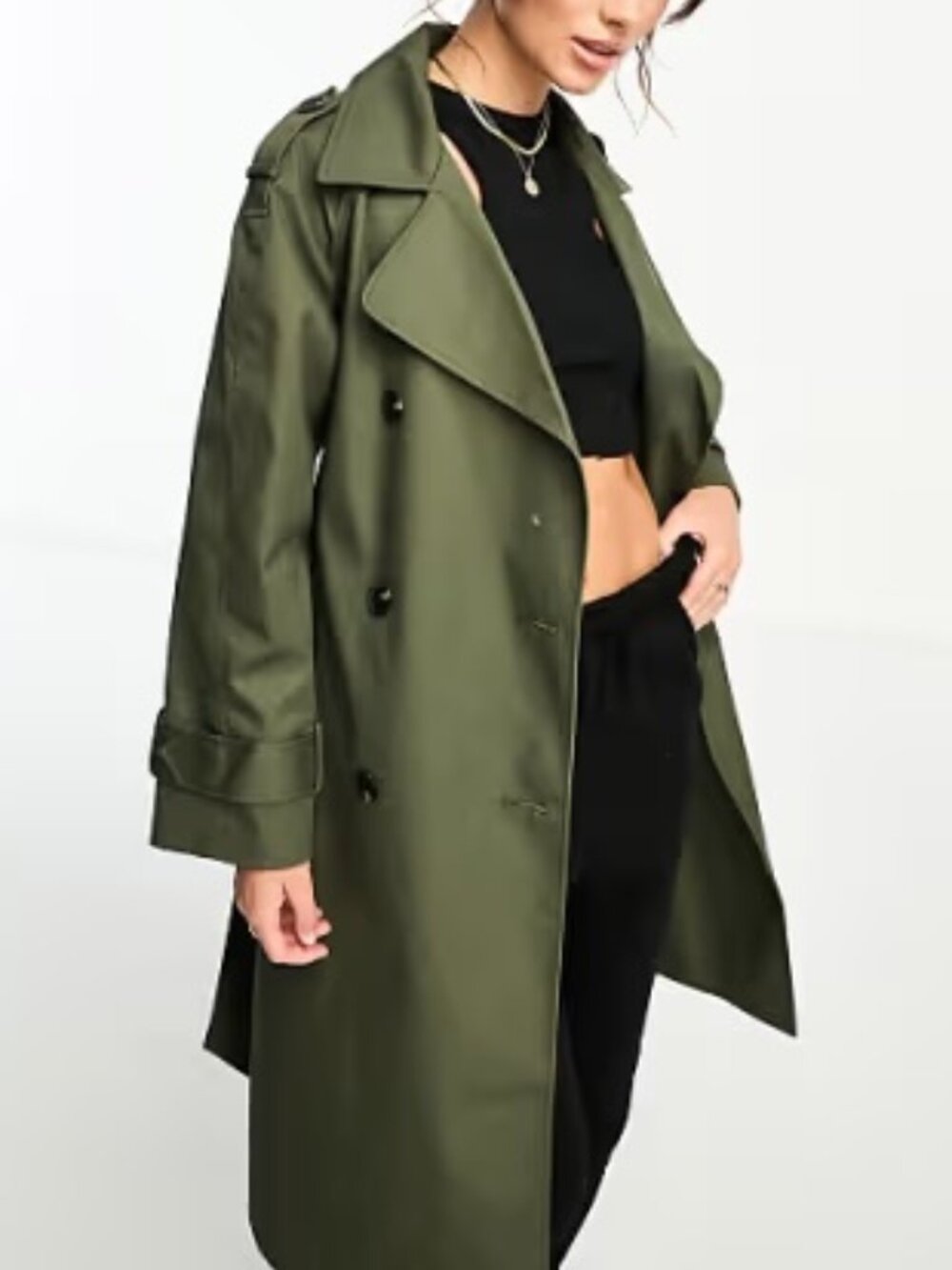 ASOS DESIGN Longline Trench Coat